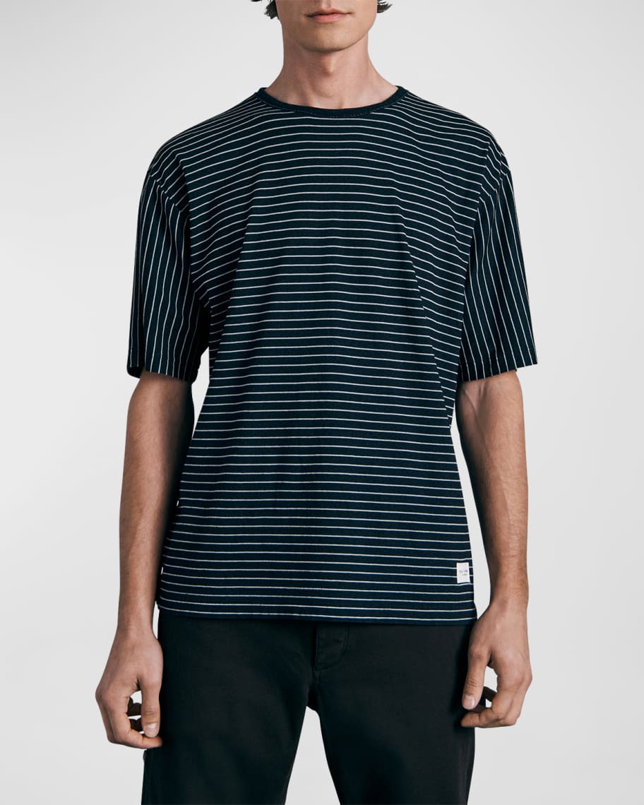 

Мужская футболка свободного кроя в полоску Rag & Bone