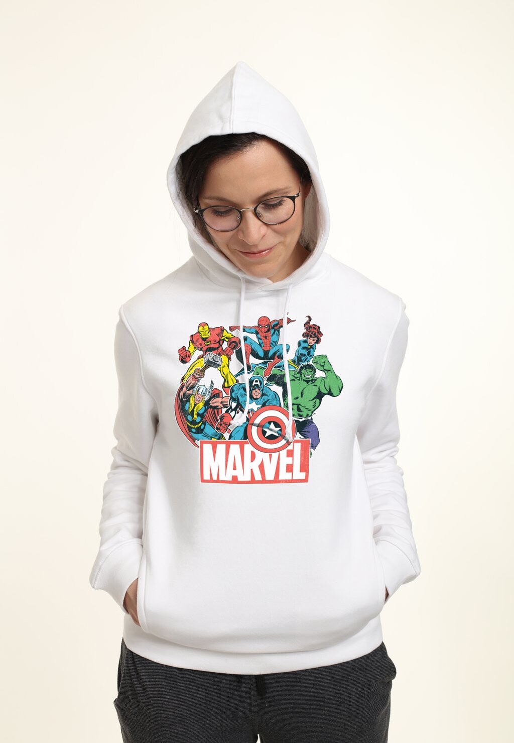 

Толстовка с капюшоном MARVEL CLASSIC HEROES OF TODAY Marvel, белый