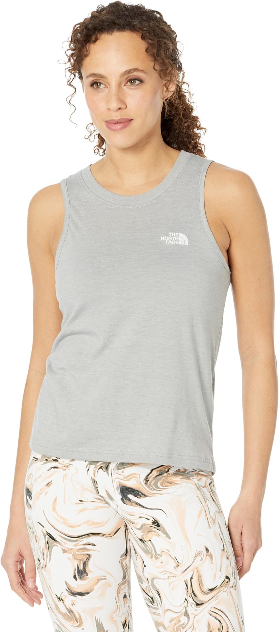 

Майка Simple Logo Tri-Blend Tank The North Face, цвет TNF Light Grey Heather