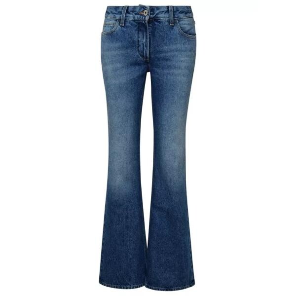 

Джинсы flare cotton jeans Off-White, синий