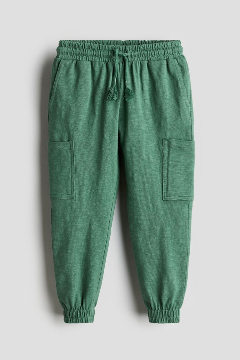 

Брюки-Карго из трикотажной пряжи Flame H&M, зеленый