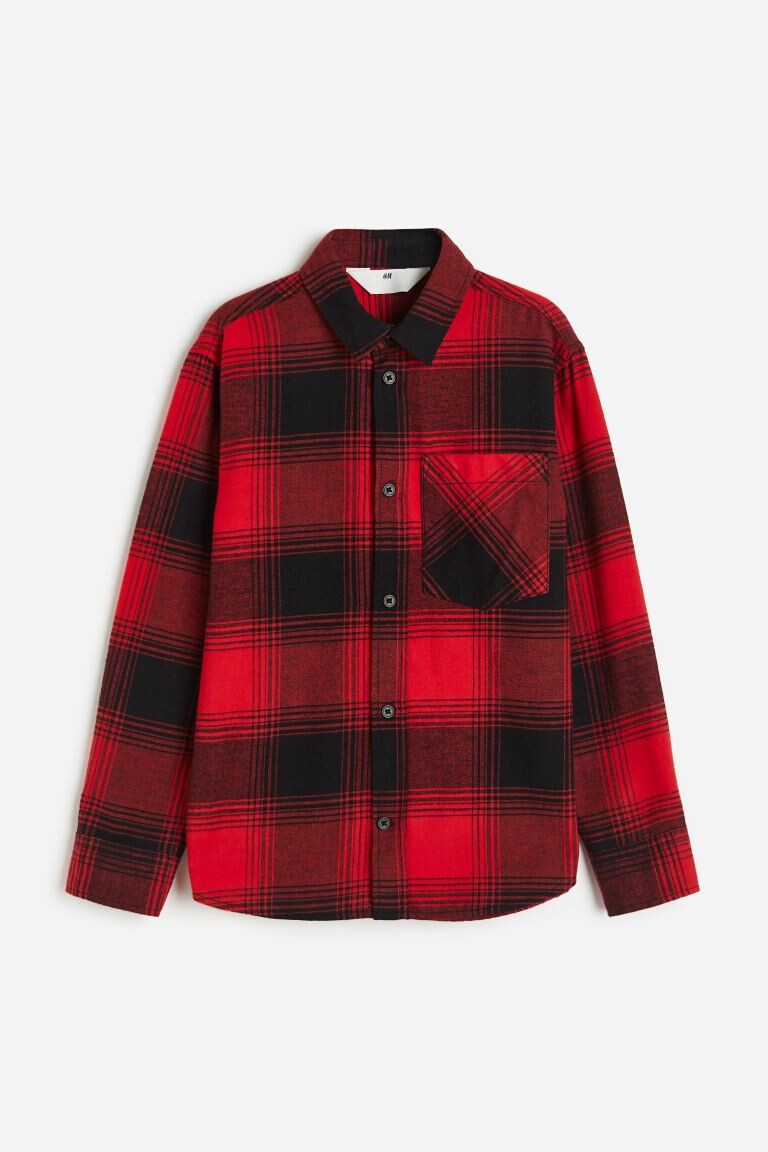 

Рубашка из хлопковой фланели H&M