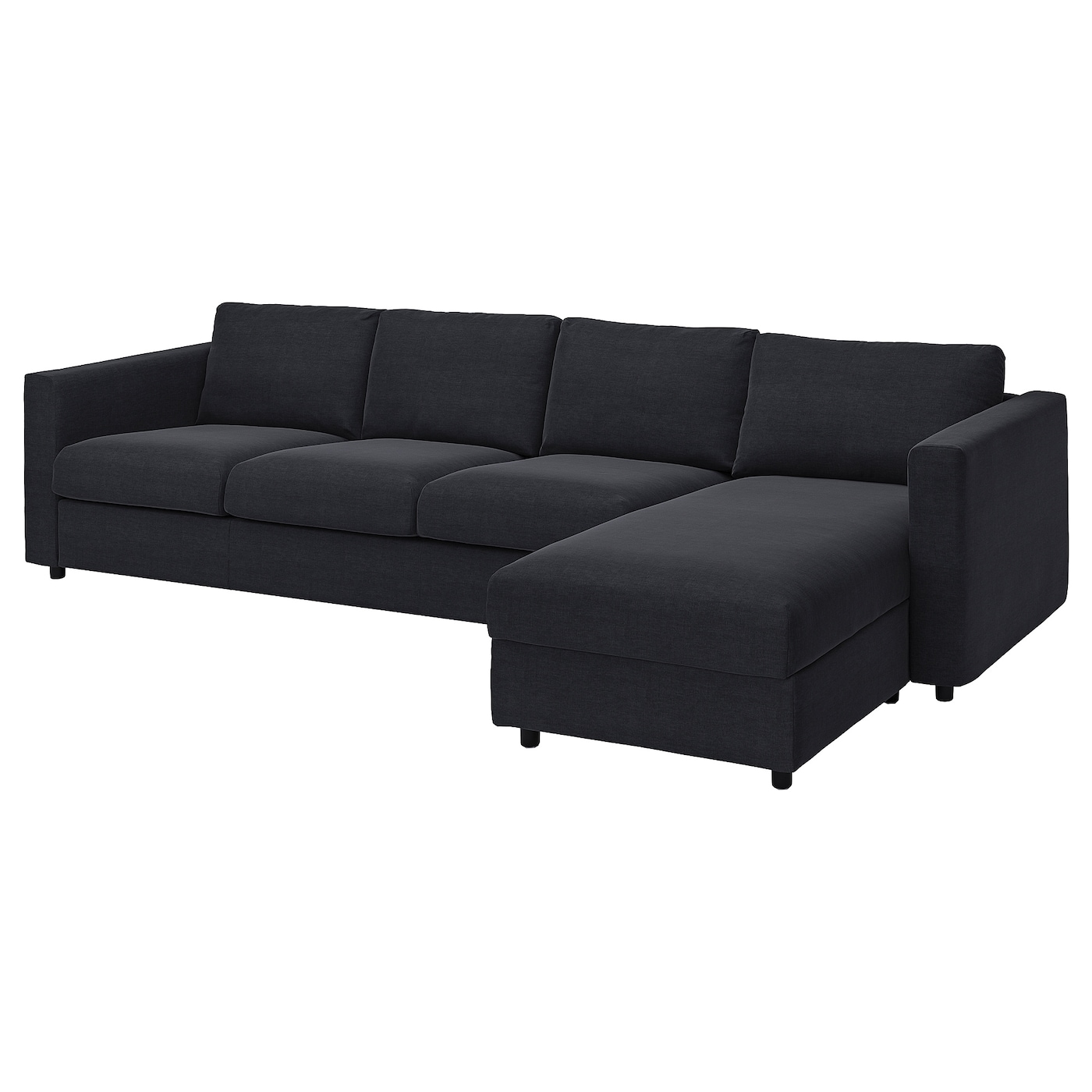 ВИМЛЕ 4-местный диван + диван, Саксемара черно-синий VIMLE IKEA