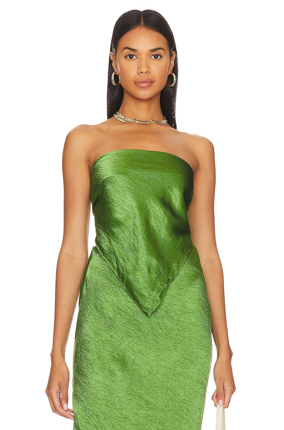 

Топ Enza Costa Satin Scarf, цвет Grass Green