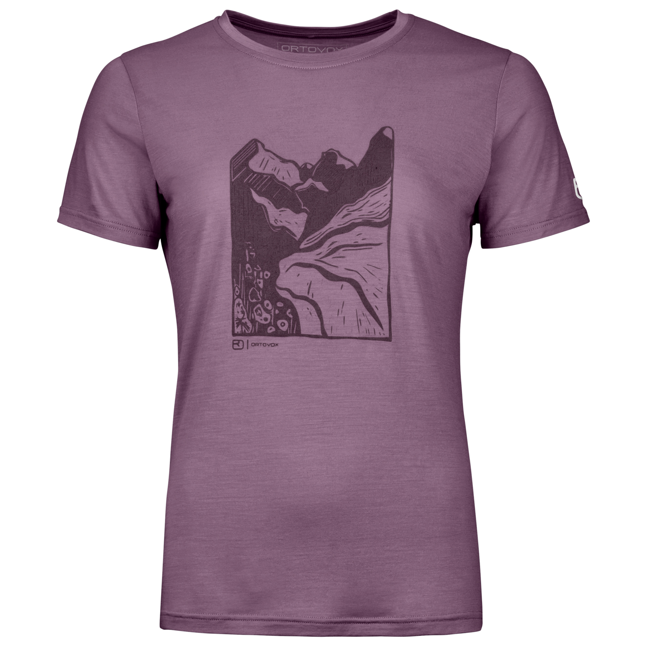Рубашка из мериноса Ortovox Women's 120 Cool Tec Mountain Cut T Shirt, цвет Wild Berry