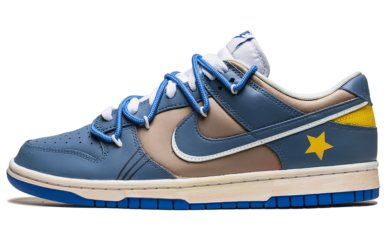 

Кроссовки Nike Dunk Skateboarding Shoes Men Low-top Blue, синий