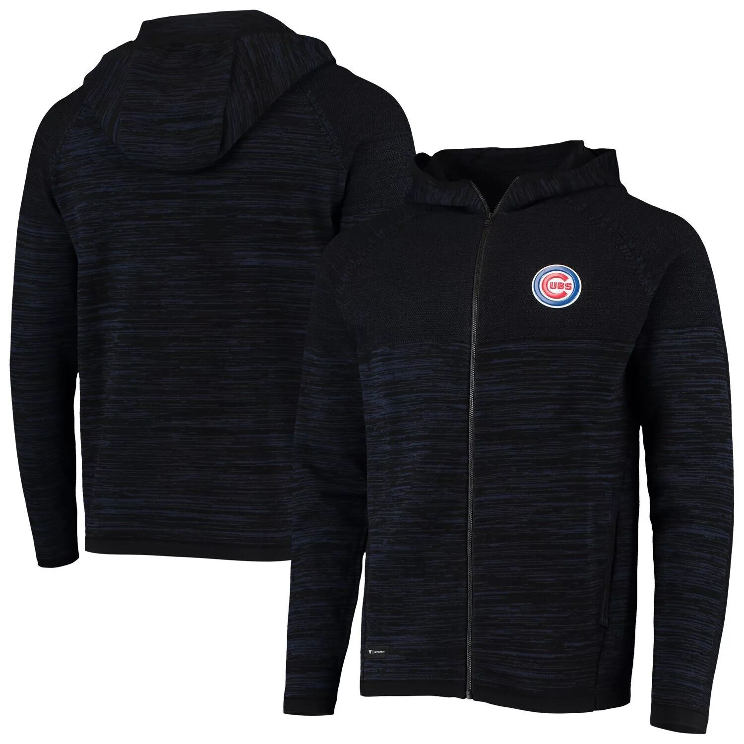 

Мужская равномерная одежда черный/темно-синий Chicago Cubs Insignia Genesis Slub худи с молнией во всю длину и реглан