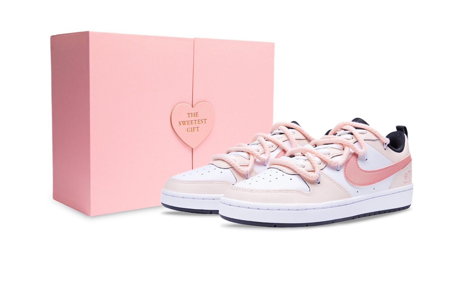 

Кроссовки Nike Court Borough Skateboarding Shoes Women's Low-top White, белый
