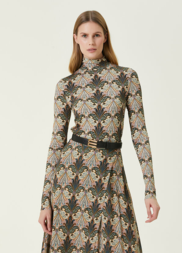 

Зеленый свитер с этническим узором Etro