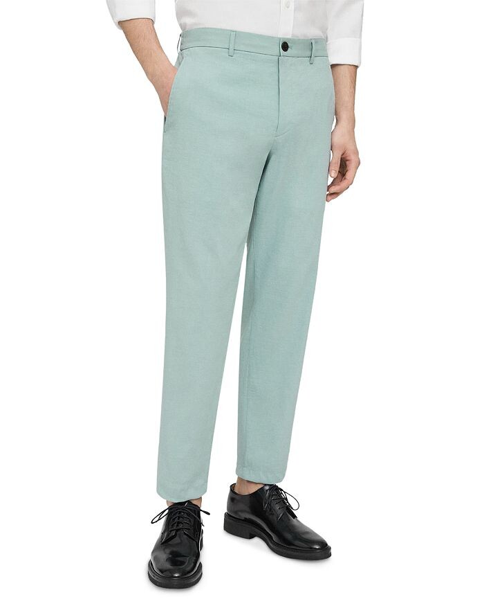 

Брюки Slim Fit из смеси льна Theory, Серый