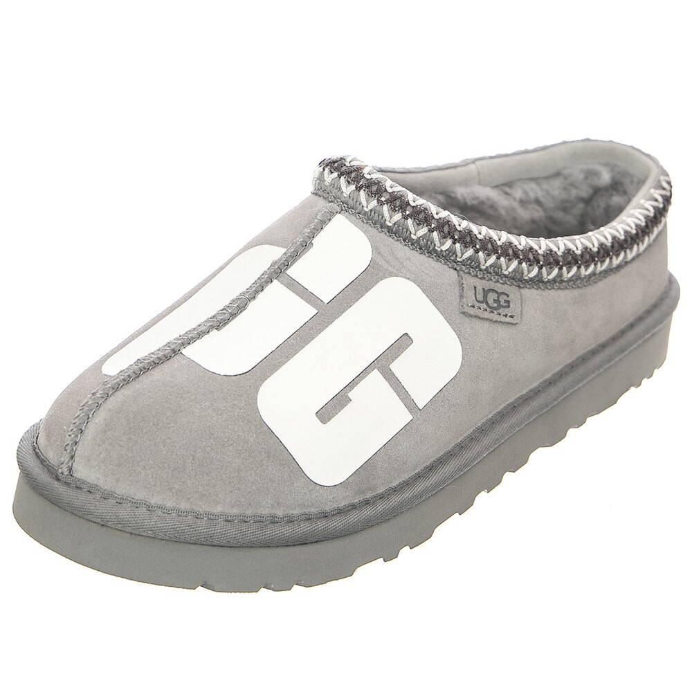 

Тапочки Ugg Tasman Broken Logo Cobble, серый