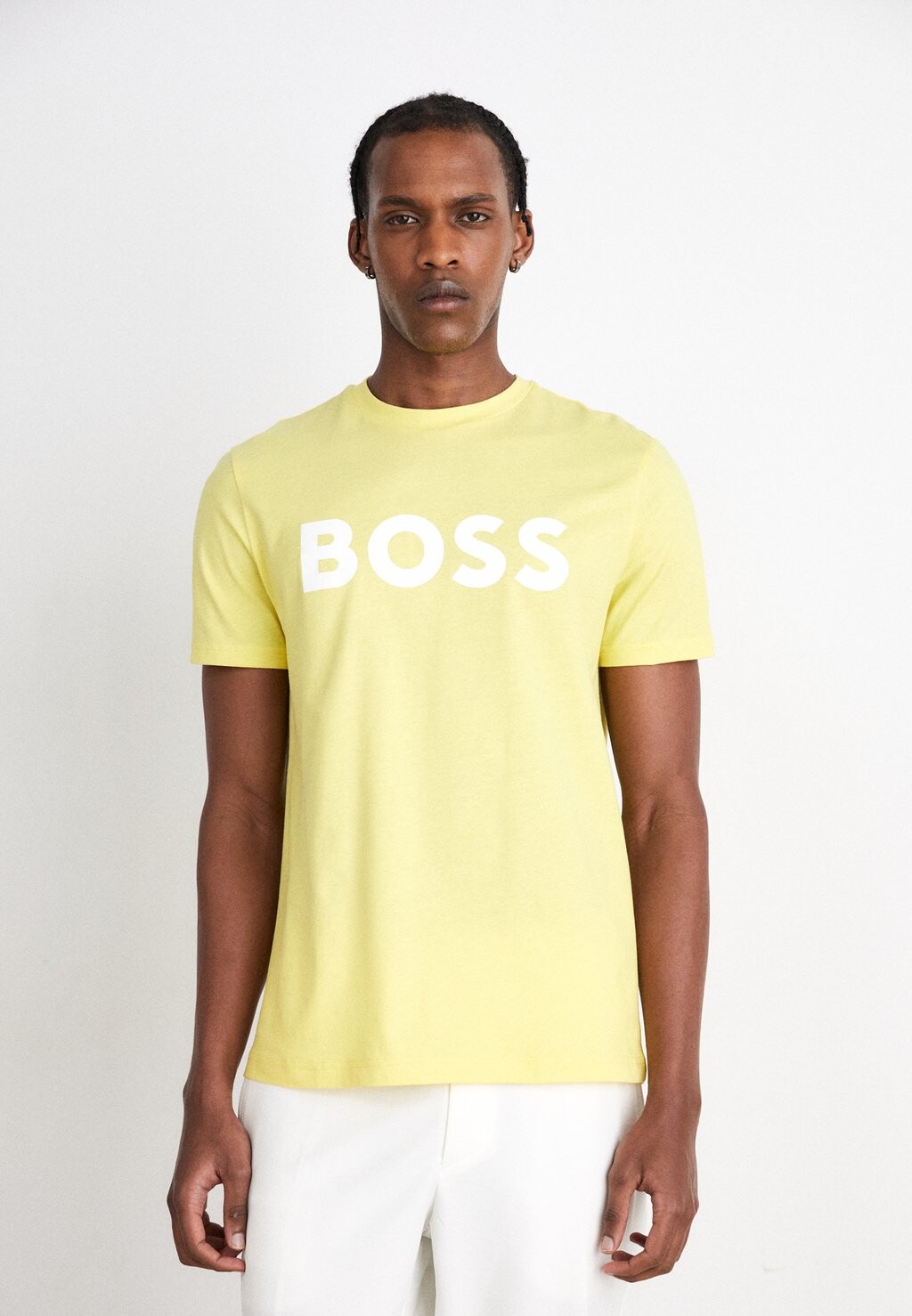 

Футболка с принтом BOSS, желтый