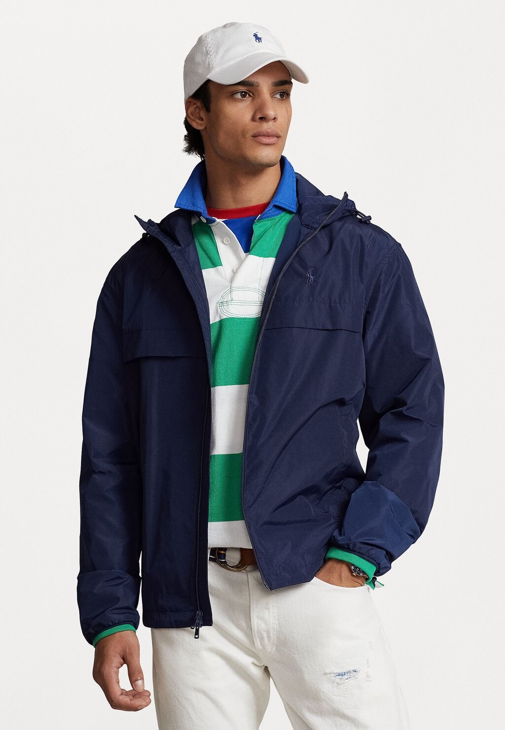 

Куртка Polo Ralph Lauren ВЕТРОВКА НА ПОДКЛАДКЕ, цвет newport navy