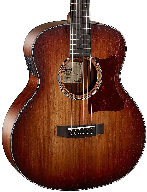 

Акустическая гитара Cort LCJBWOPLB Little CJ Acoustic Electric 3/4 Size Guitar. Open Pore Blackwood
