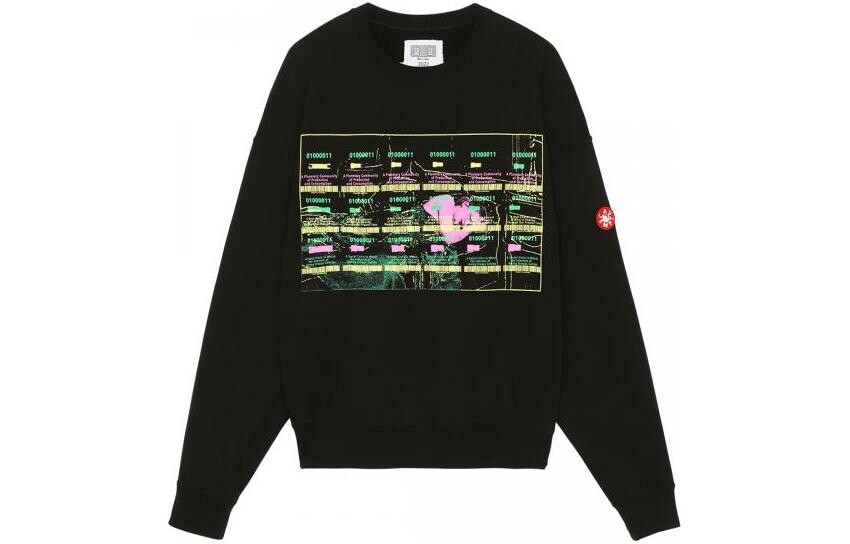 

Свитер мужская Cav Empt Planetary Community с принтом, черный