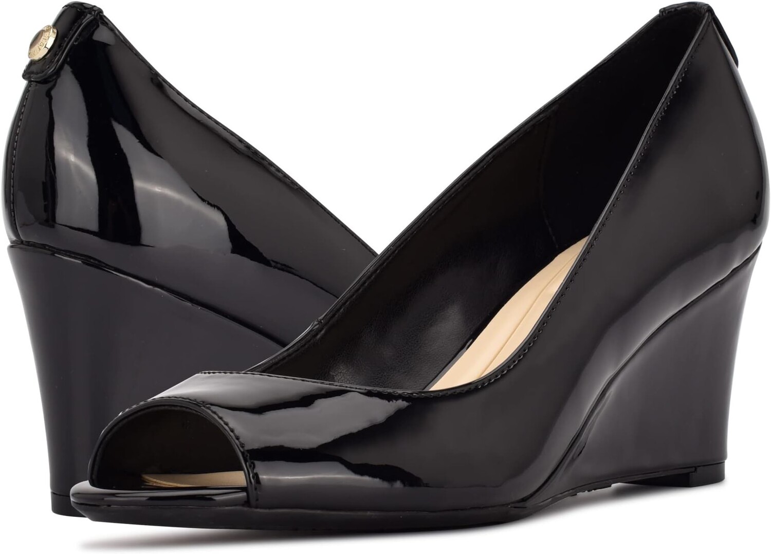 

Туфли на танкетке Cape9X9 Nine West, цвет Black Patent