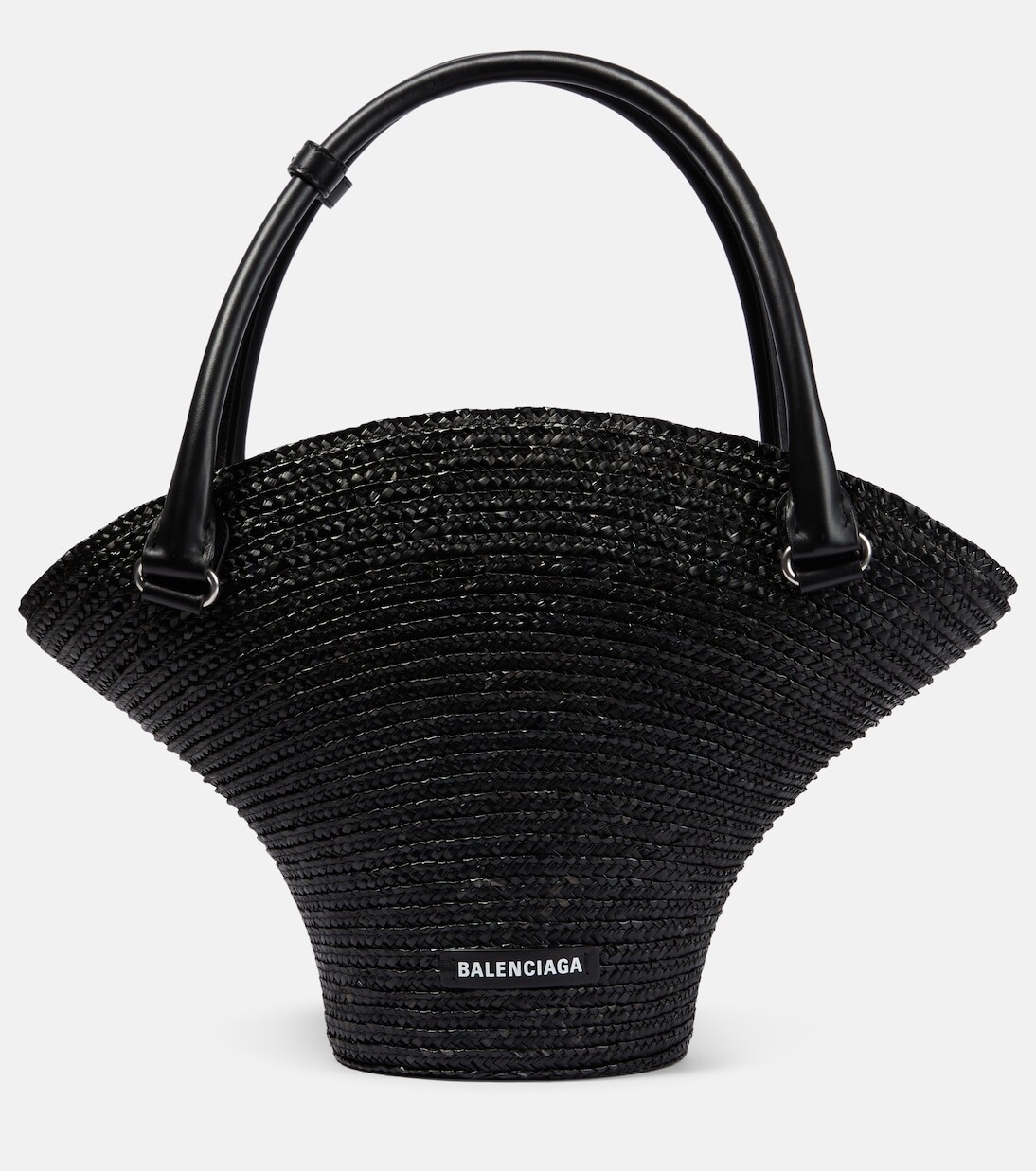 

Пляжная сумка-тоут среднего размера из рафии Balenciaga, нейтральный