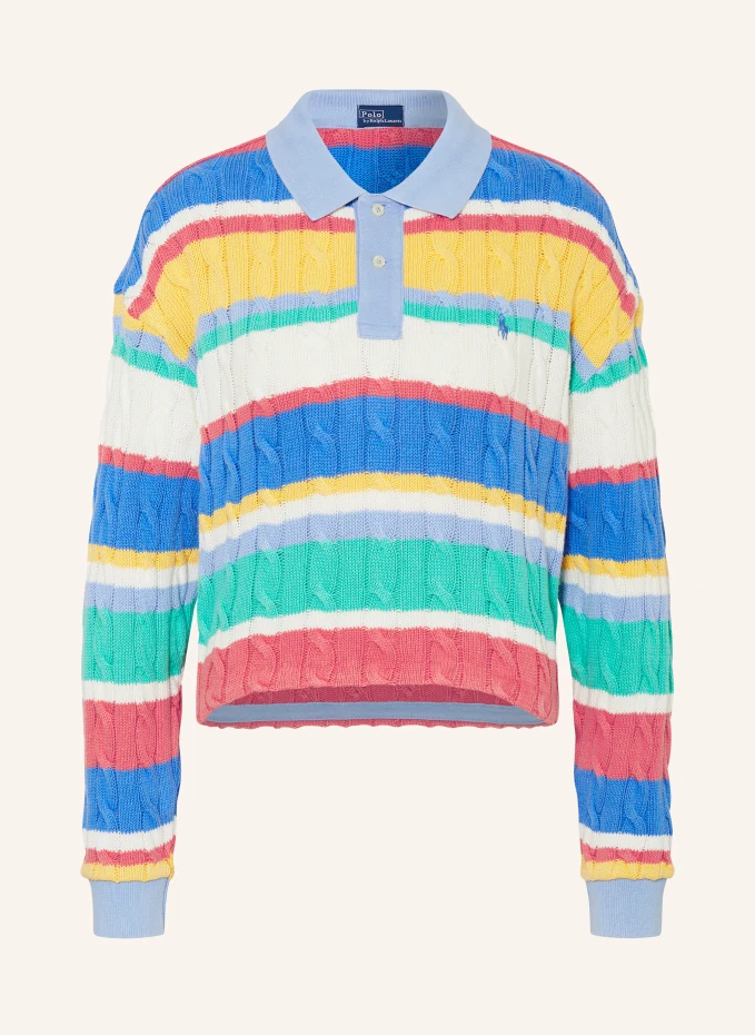 

Вязаная рубашка-поло Polo Ralph Lauren, белый