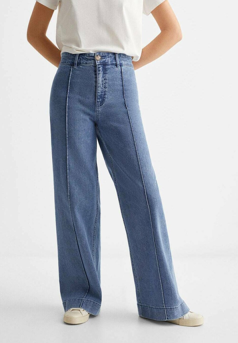 

Расклешенные джинсы FRENCH Mango Kids, цвет bleu moyen