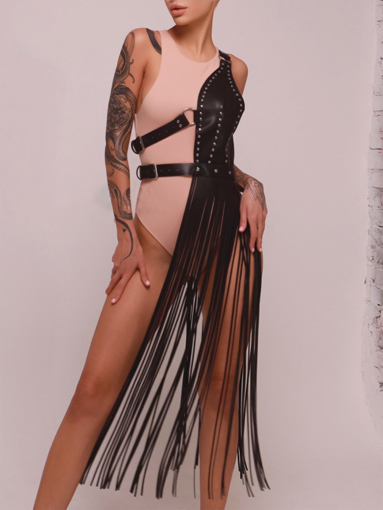 1 шт. Женский модный ремень из искусственной кожи с бахромой, черный женский костюм двойка из искусственной кожи hlj
