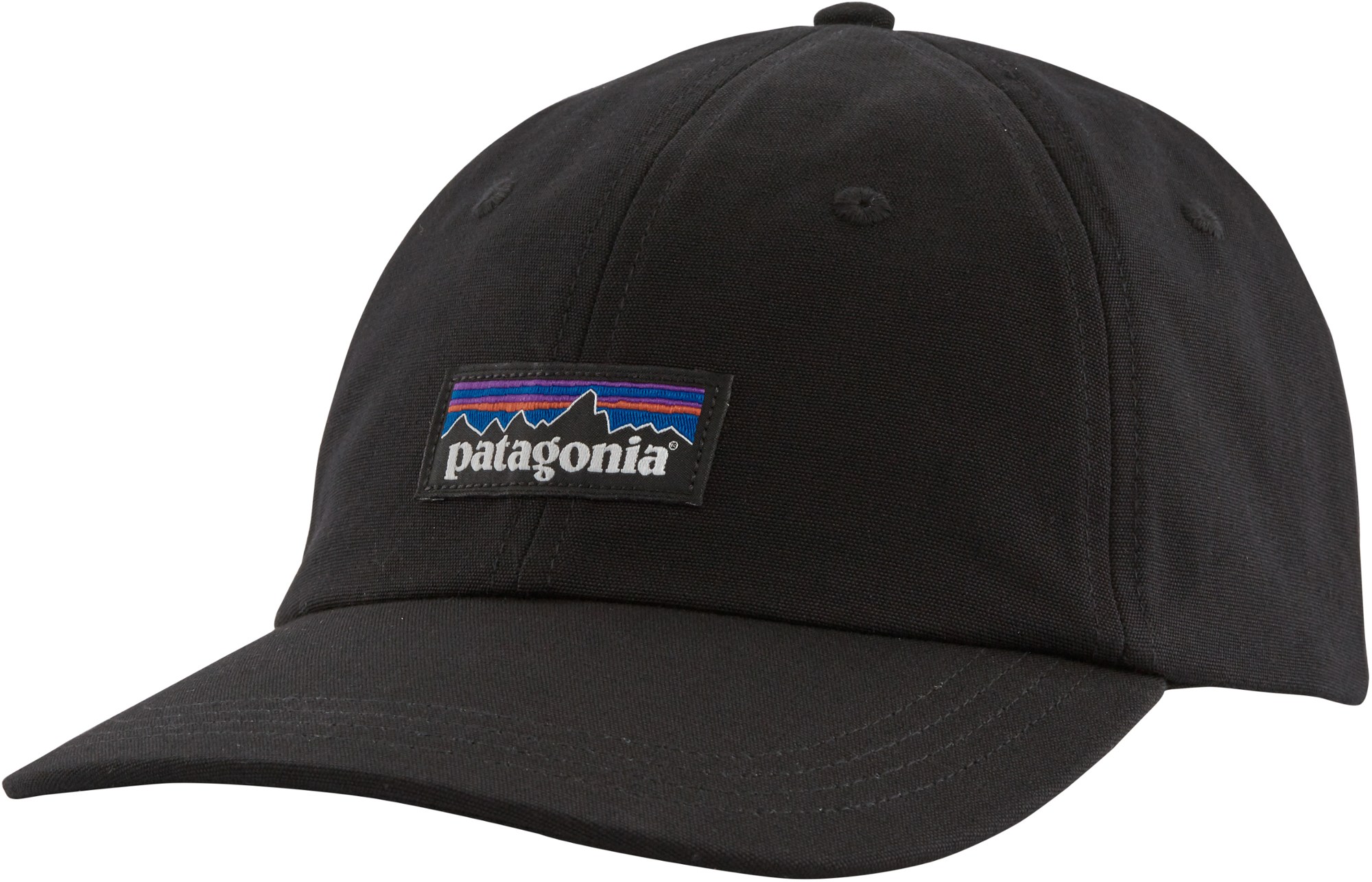 Кепка P-6 Label Trad Patagonia, черный бейсболка женская фуксия кепка однотонная классическая