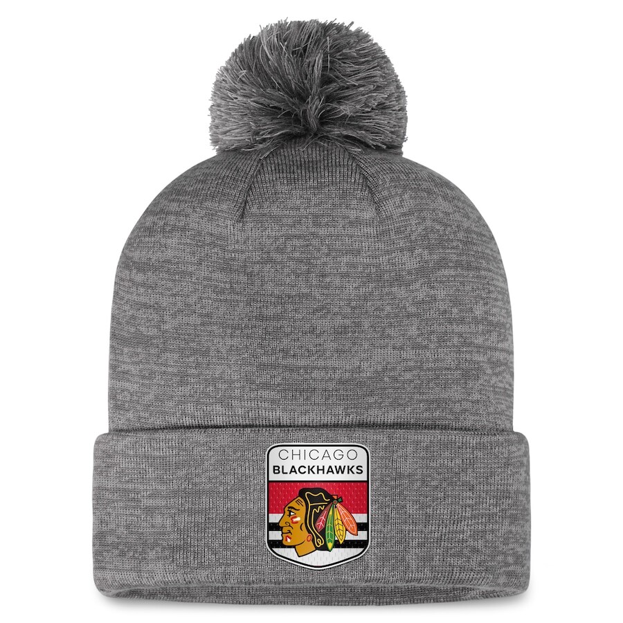 

Шапка Fanatics Branded Chicago Blackhawks, серый