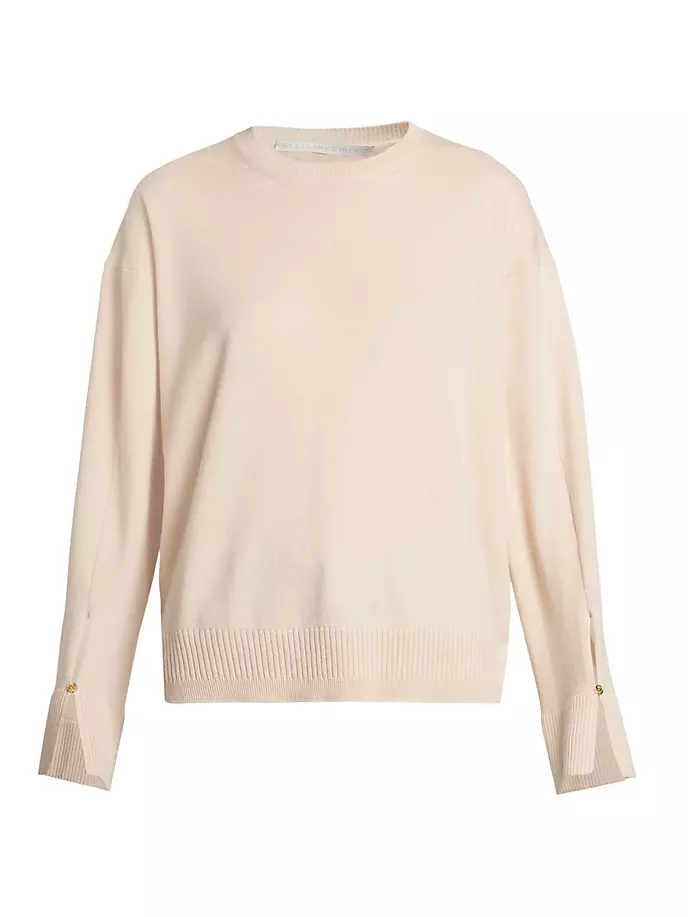 

Легендарный вязаный свитер с длинными рукавами Stella Mccartney, цвет magnolia