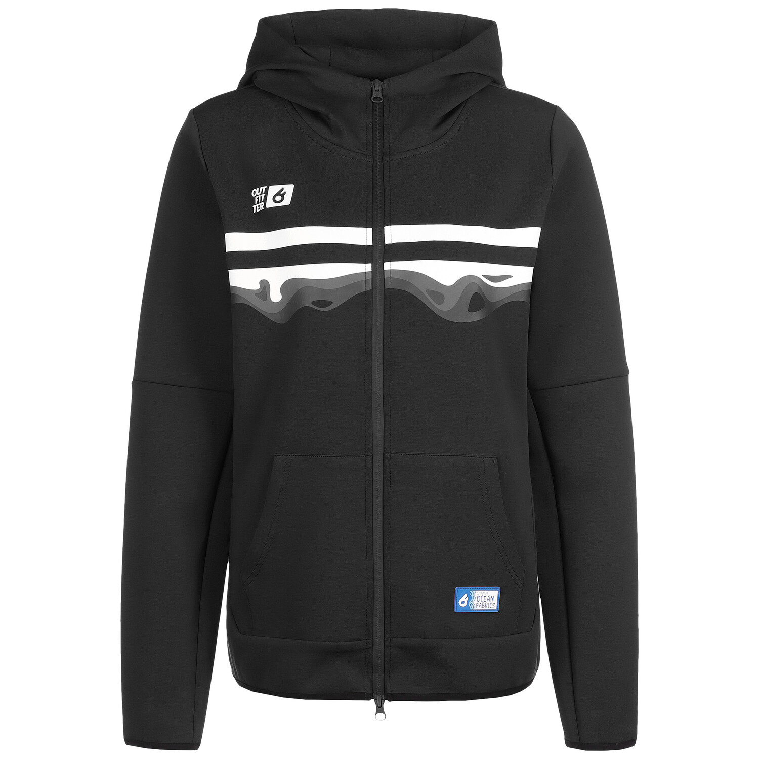 

Спортивная куртка OUTFITTER Kapuzenjacke OCEAN FABRICS TAHI, черный