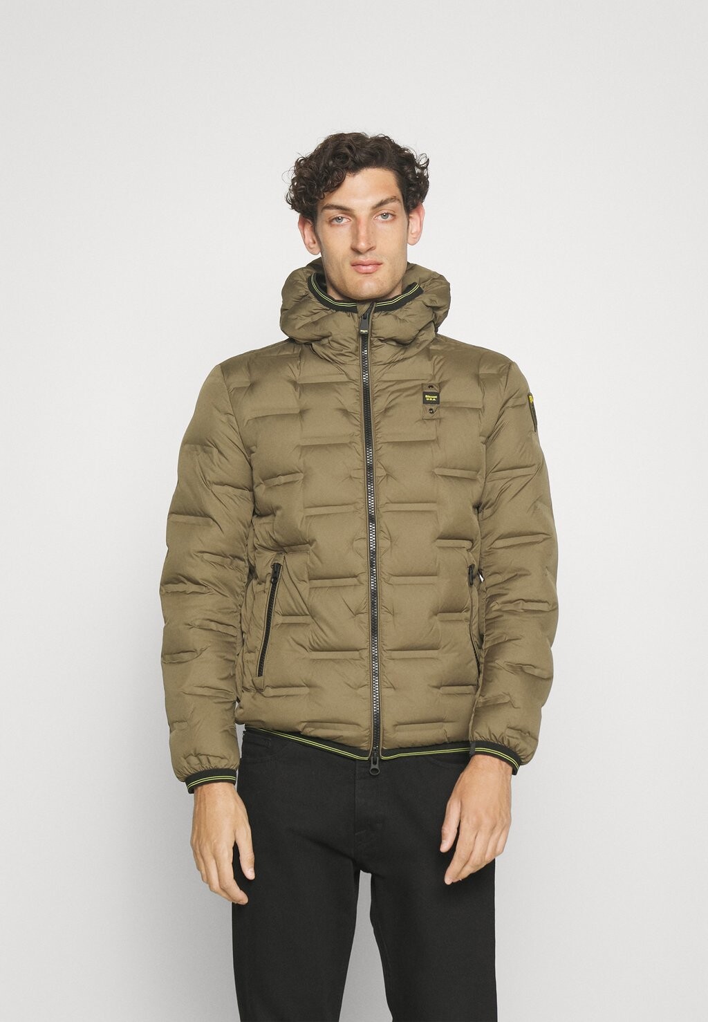 

Пуховик Fusing Sitching Blauer, цвет dark olive