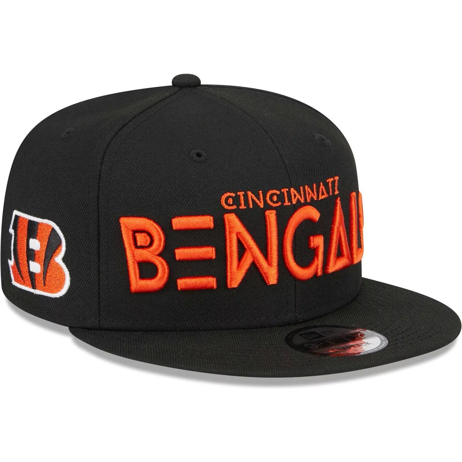 

Мужская черная кепка New Era Cincinnati Bengals Word 9FIFTY Snapback