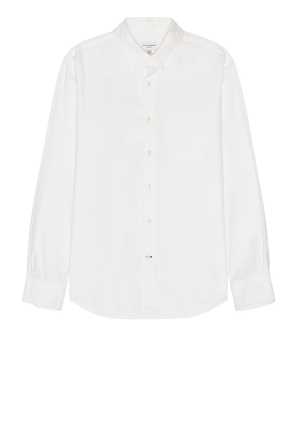 

Рубашка Club Monaco Oxford Solid Long Sleeve, белый