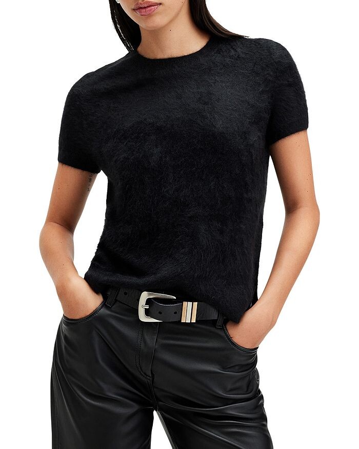 

Кашемировая футболка ALLSAINTS Rebel, черный