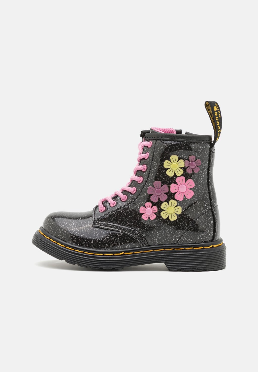 

Ботинки на шнуровке 1460 Unisex Dr. Martens, цвет black/mauve/pink/lime green