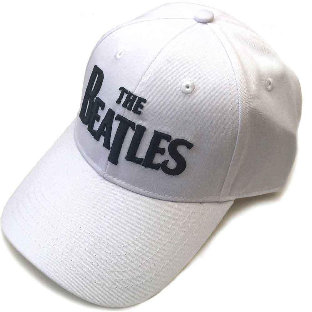 Классическая бейсболка с Т-образным ремешком и логотипом на спине Beatles, белый бейсболка женская мятная кепка однотонная классическая