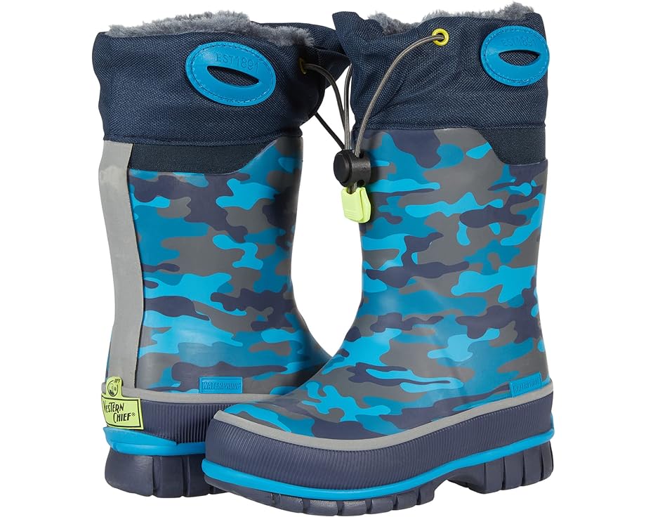 

Ботинки Western Chief Camo Frost Winterprene Neoprene Mid Boot, темно-синий