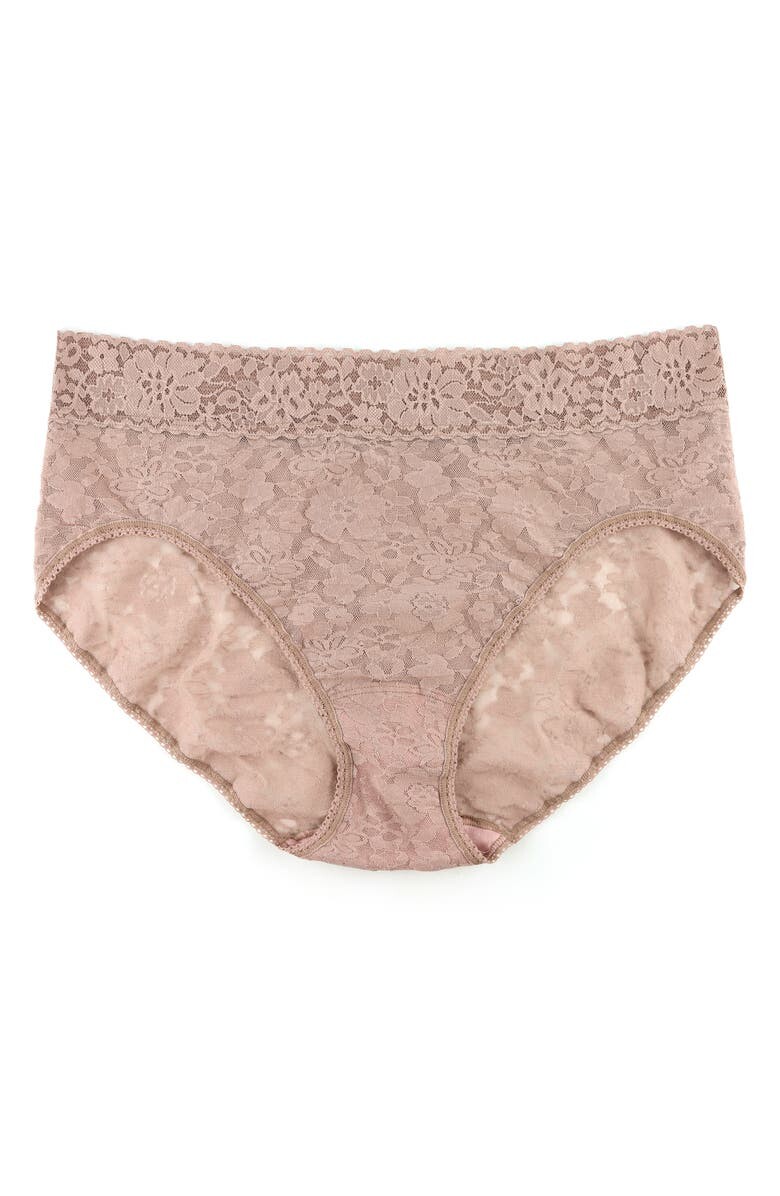 

Ежедневные кружевные французские трусы HANKY PANKY, серо-коричневый