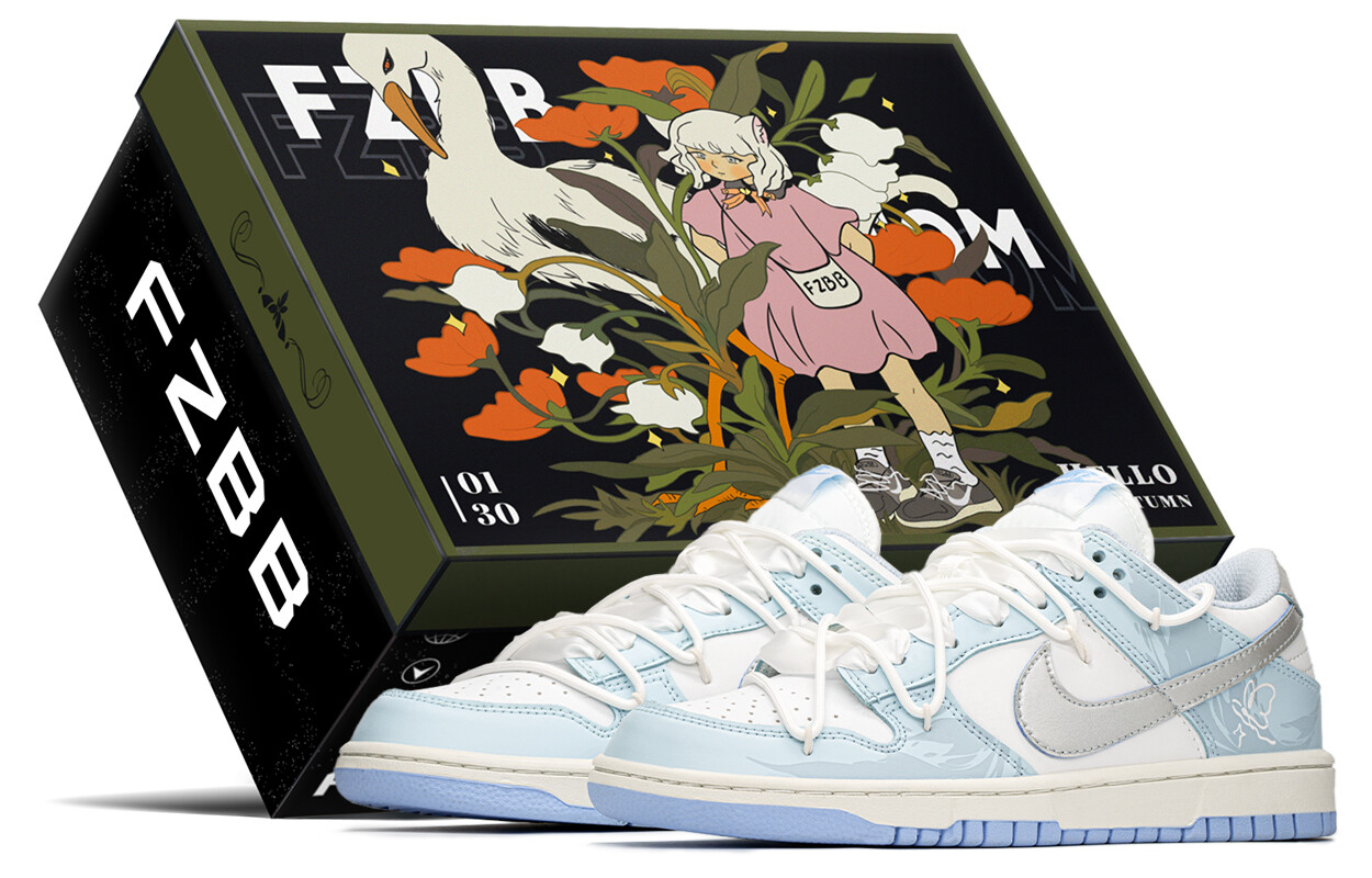 

Женские кроссовки для скейтбординга Nike Dunk, Blue/White