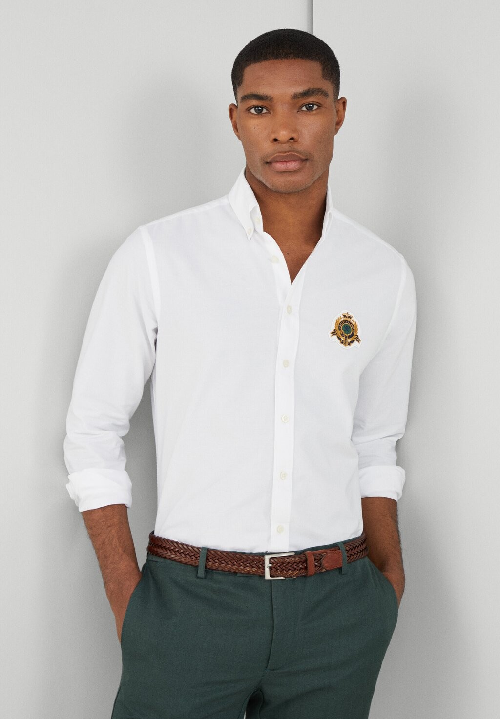 

Рубашка HERITAGE OXFORD Hackett London, цвет white