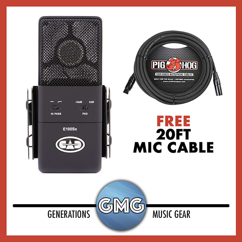 

Конденсаторный микрофон CAD Equitek E100SX Large Diaphragm Supercardioid Condenser Microphone