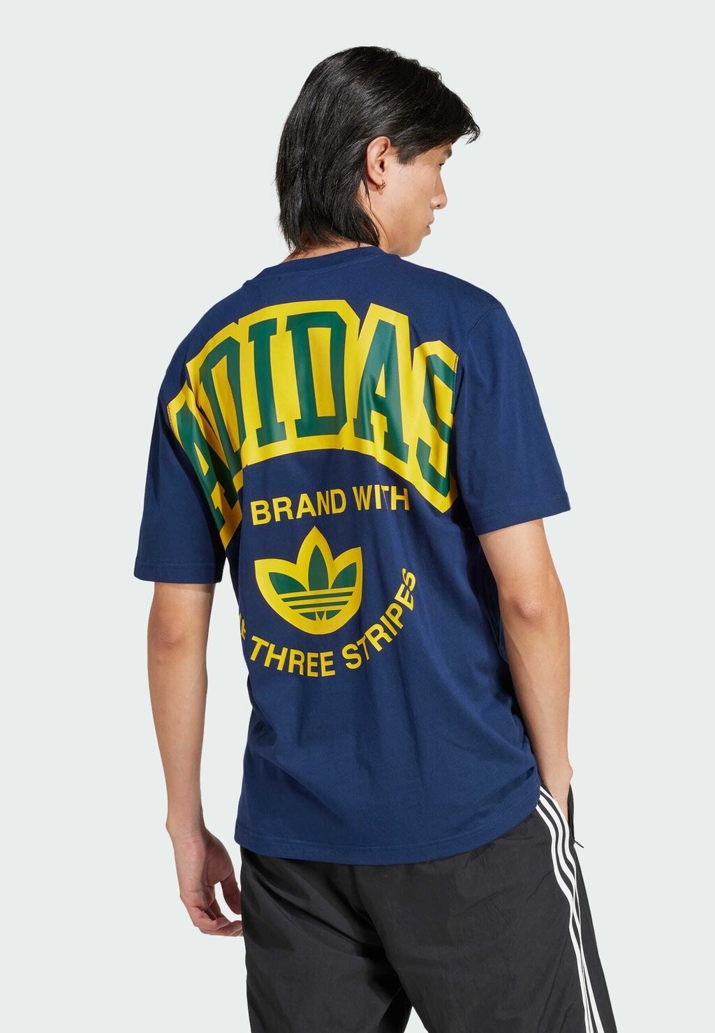 

Футболка с принтом Short Sleeve adidas Originals, цвет night indigo