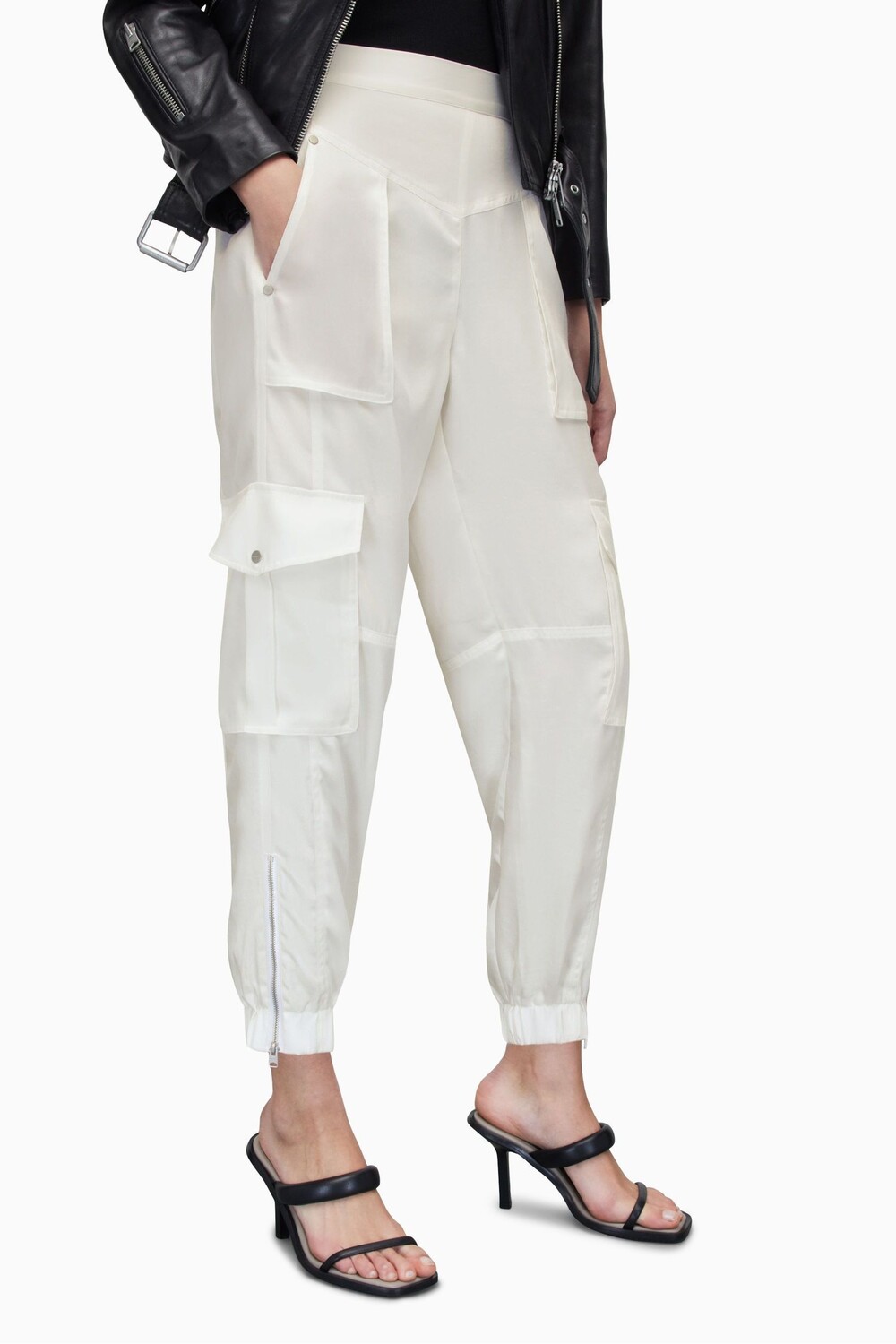 

Бело-белые брюки AllSaints Astarte All Saints, белый
