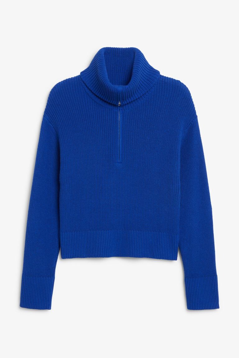 

Вязаный свитер на молнии Monki