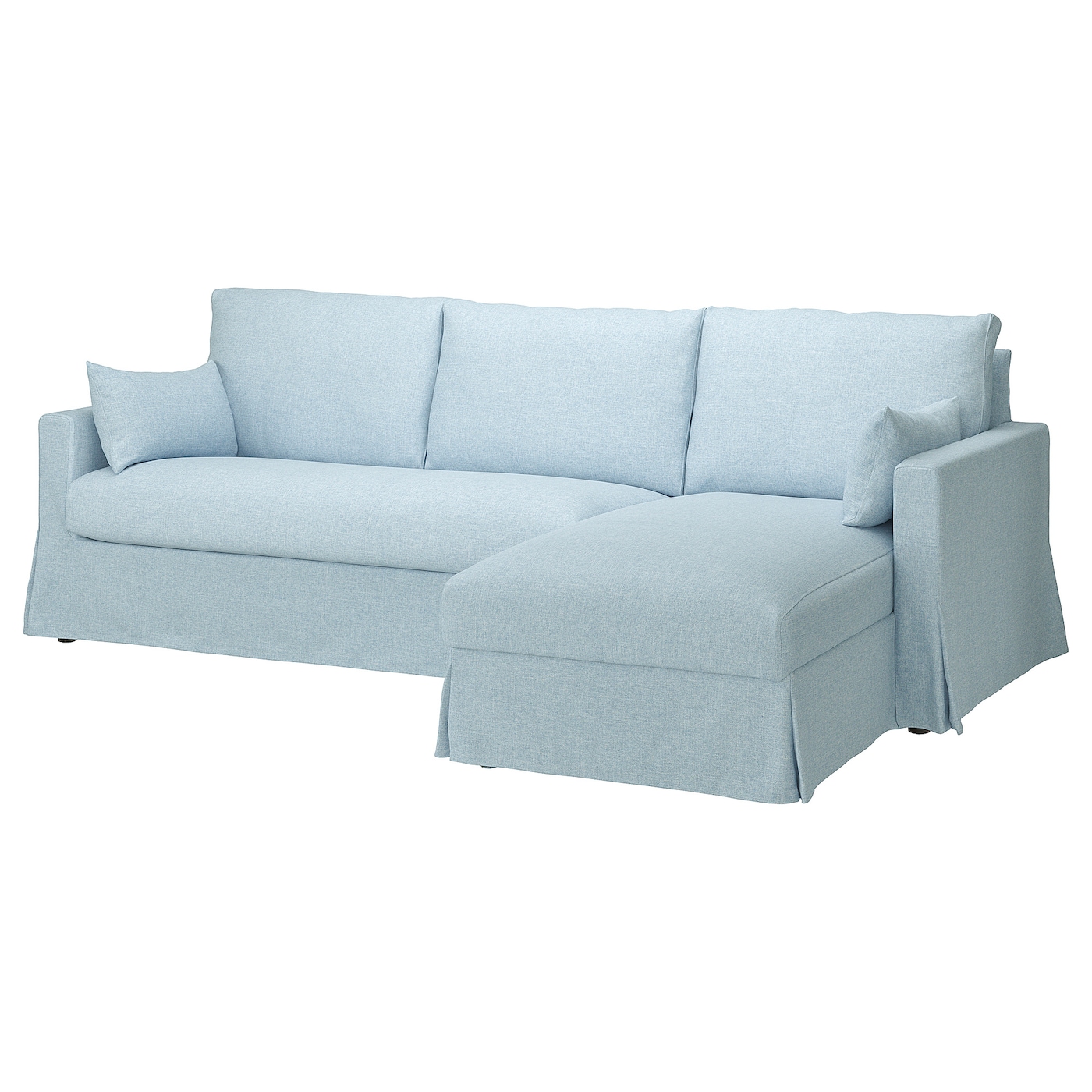 ХИЛТАРП 3-местный диван + диван, правый, Киланда бледно-синий HYLTARP IKEA