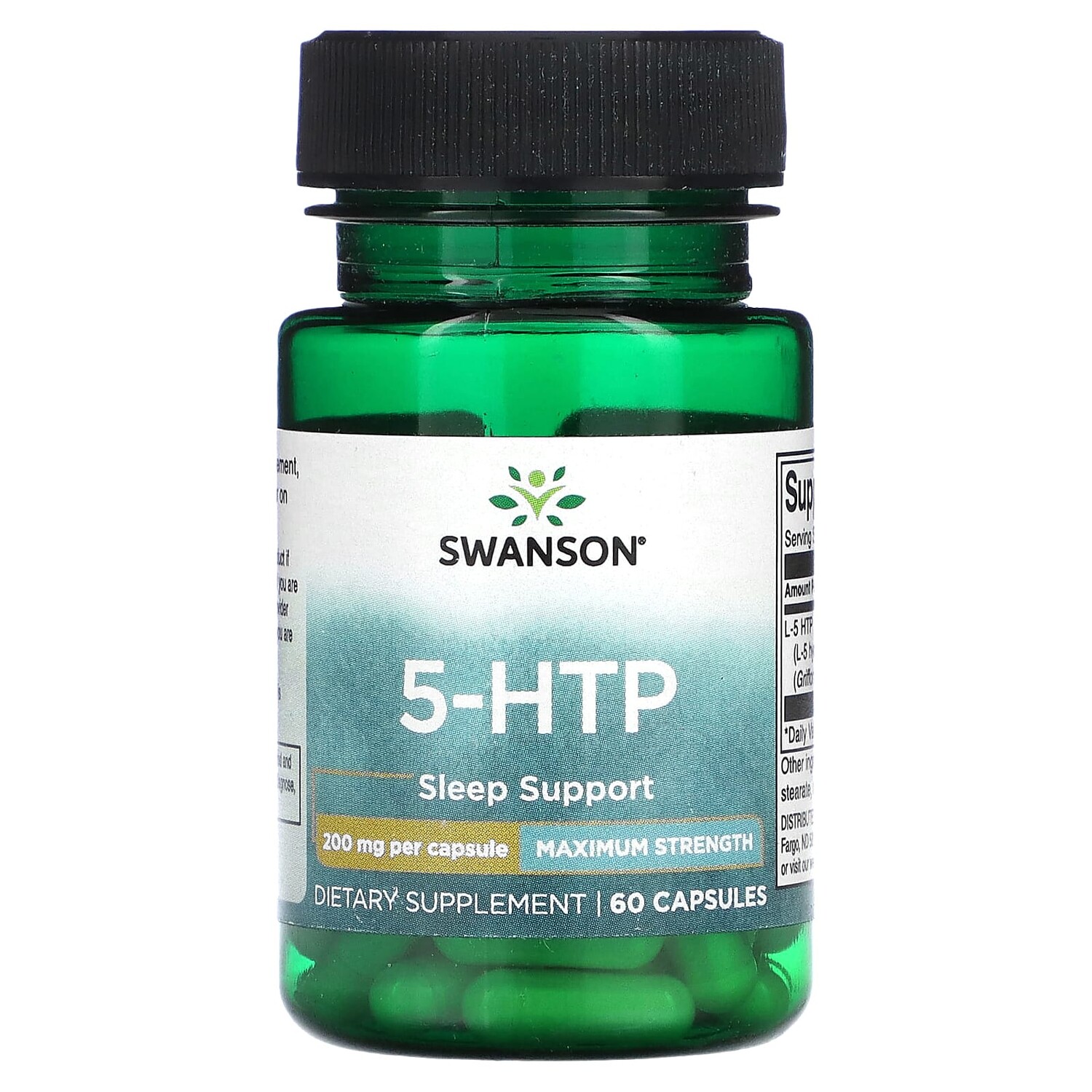 

5-HTP, 200 мг, 60 капсул, Swanson