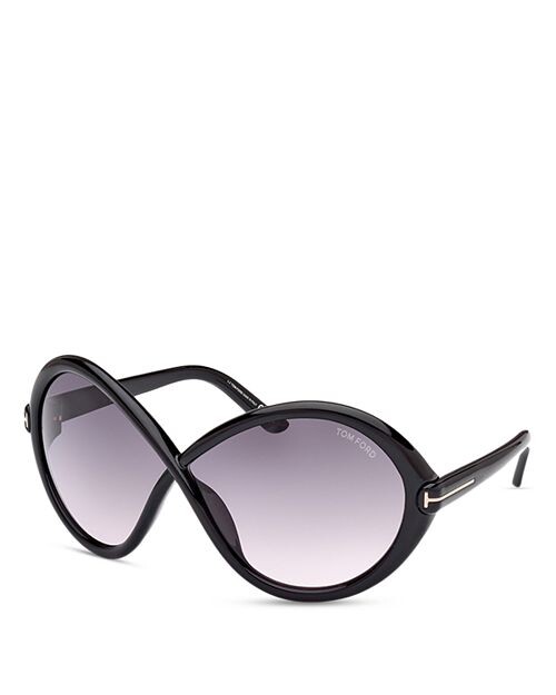 

Солнцезащитные очки Jada Butterfly, 68 мм Tom Ford, цвет Black