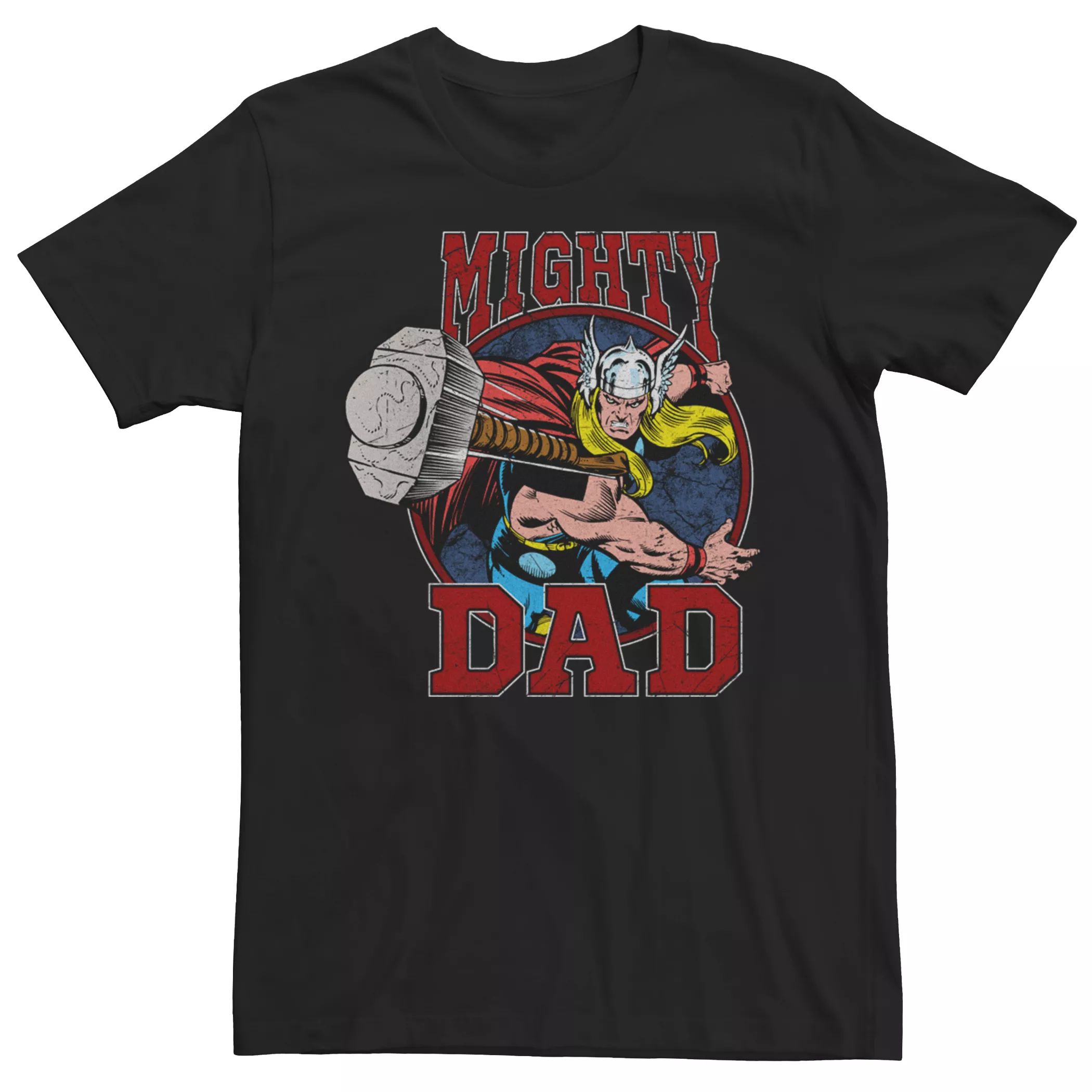 Мужская футболка Marvel Retro Avengers Thor Mighty Dad Hammer Licensed Character