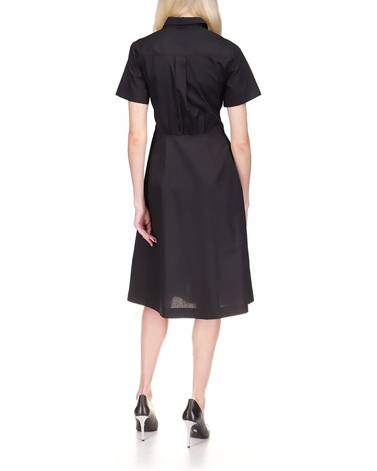 

Платье Michael Kors Poplin Tie Front Dress, черный
