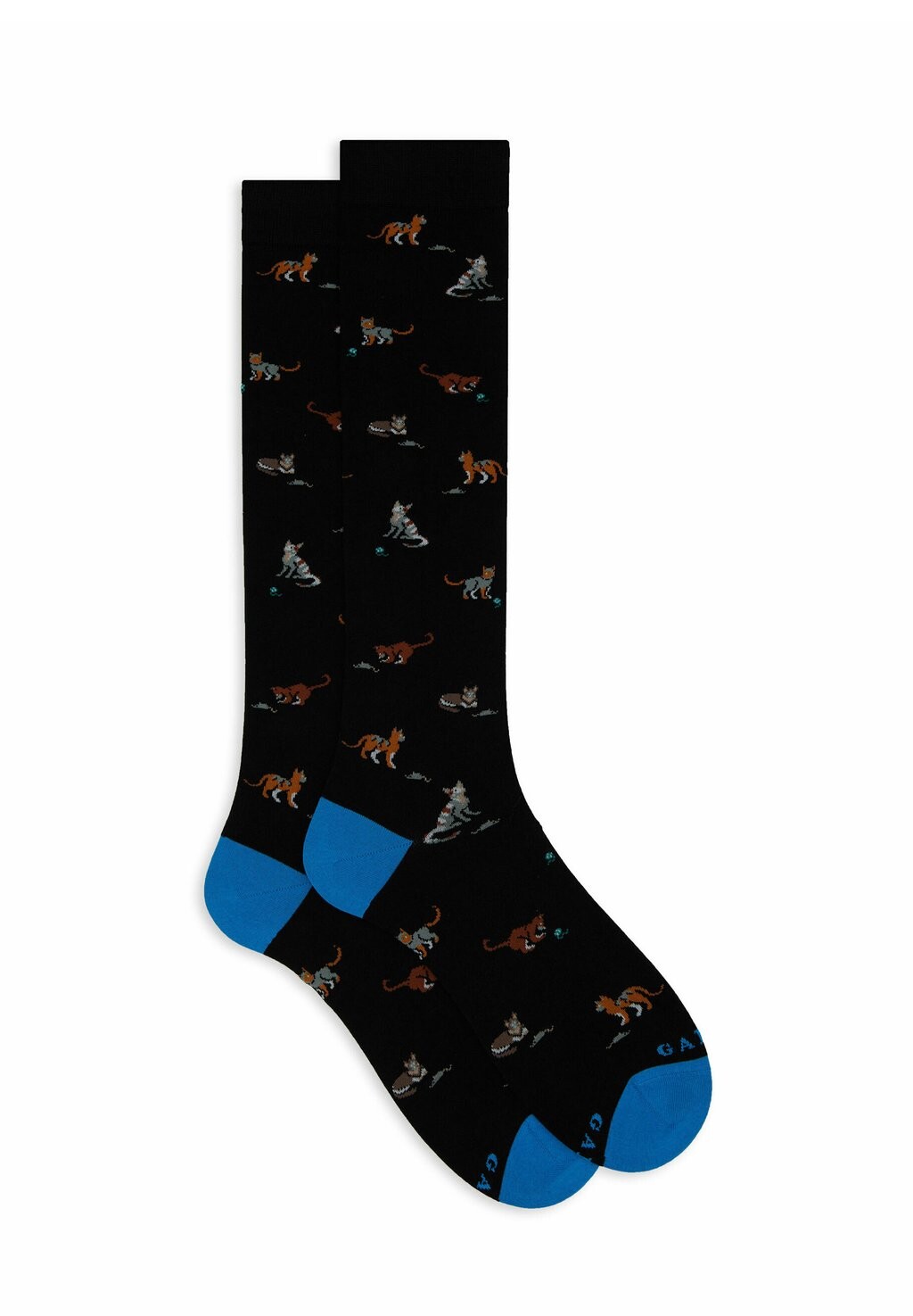 

Носки выше колена WITH CAT MOUSE AND BALL MOTIF Gallo, черный