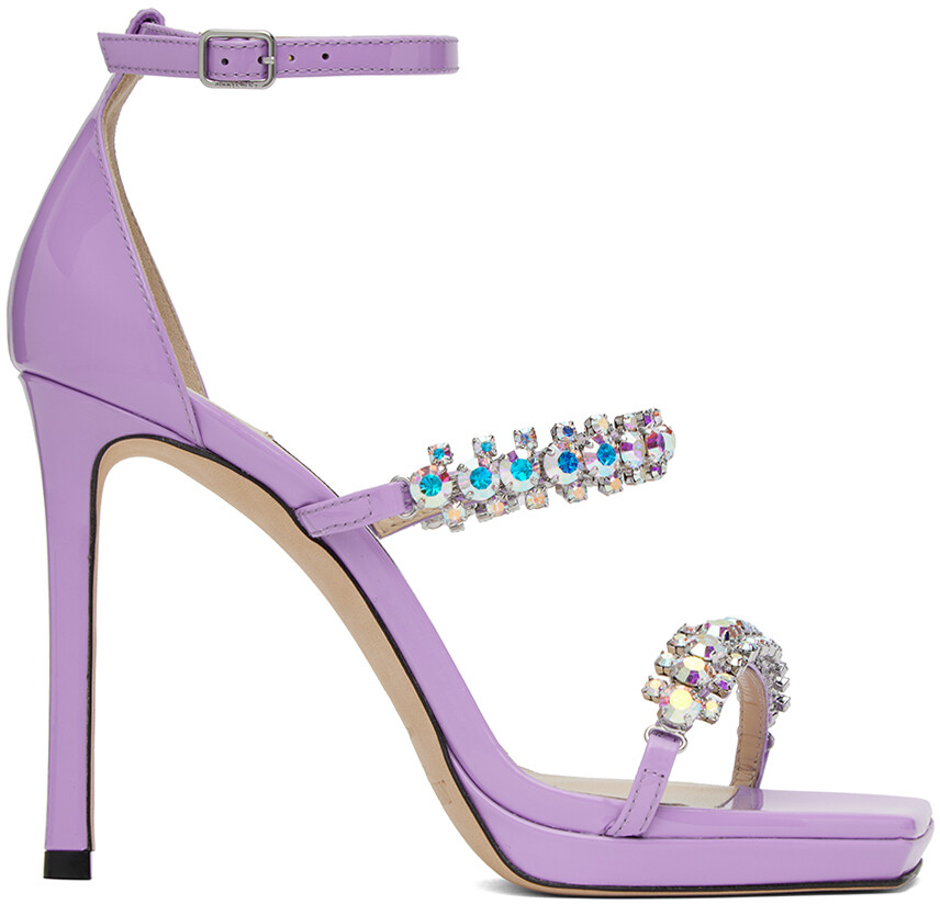 

Пурпурные босоножки на каблуке Bing 100 Jimmy Choo