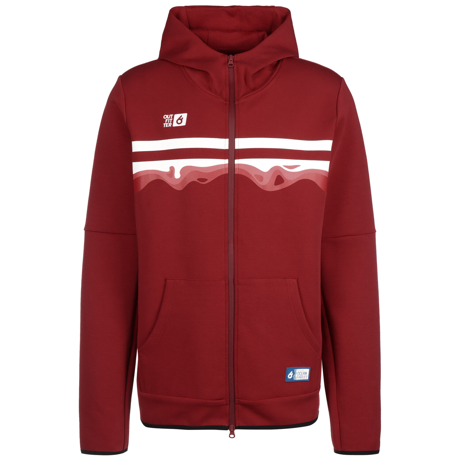 

Спортивная куртка OUTFITTER Kapuzenjacke OCEAN FABRICS TAHI, красный